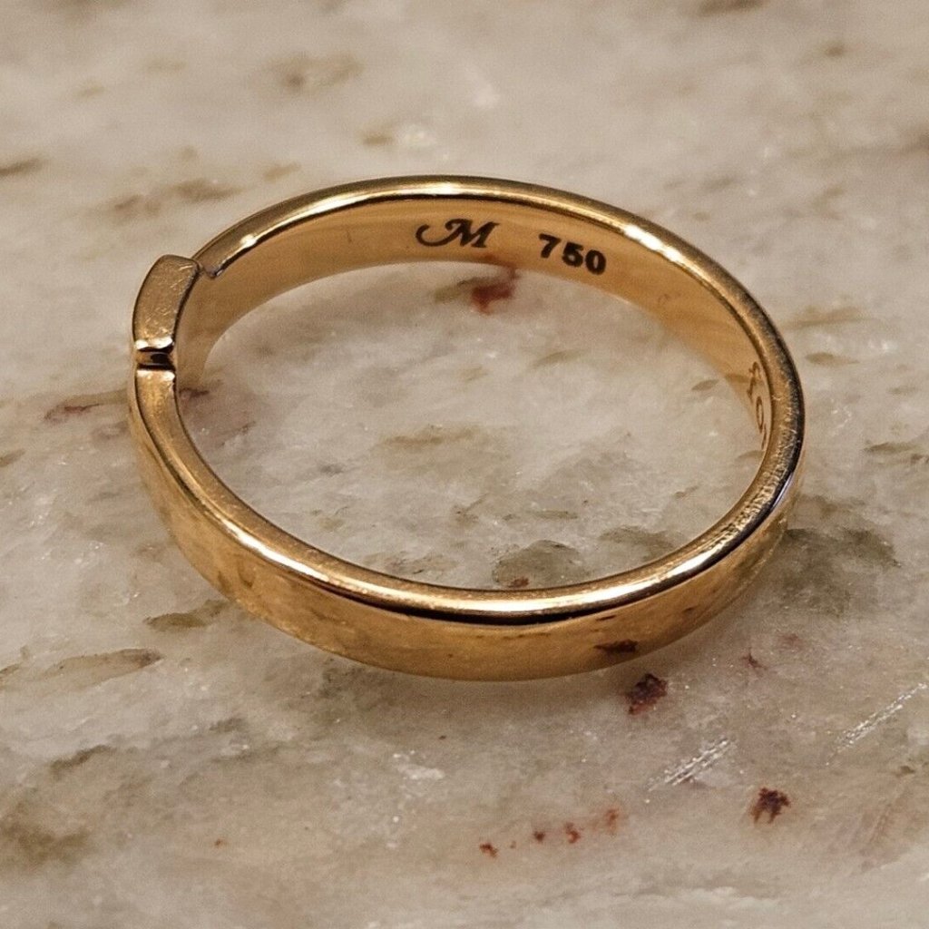 New Monica Rich Kosann Forever Buckle Belt Poesy Stackable 18k Rose Gold Ring 5 — image 4 of 8